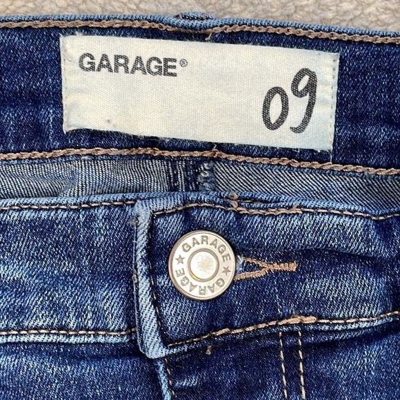 Garage Ultra High Rise Jeans Side Stripe Two Tone Skinny Sz 9 - Picture 10 of 11